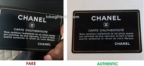 chanel bleu fake real|authenticity card Chanel.